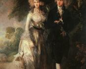 托马斯 庚斯博罗 : Mr and Mrs William Hallett ('The Morning Walk')